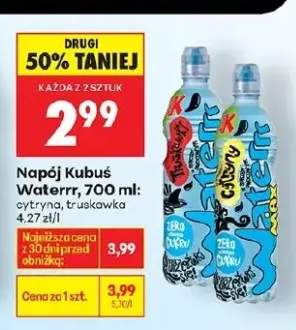 Napój Kubuś Waterrr cytryna, truskawka