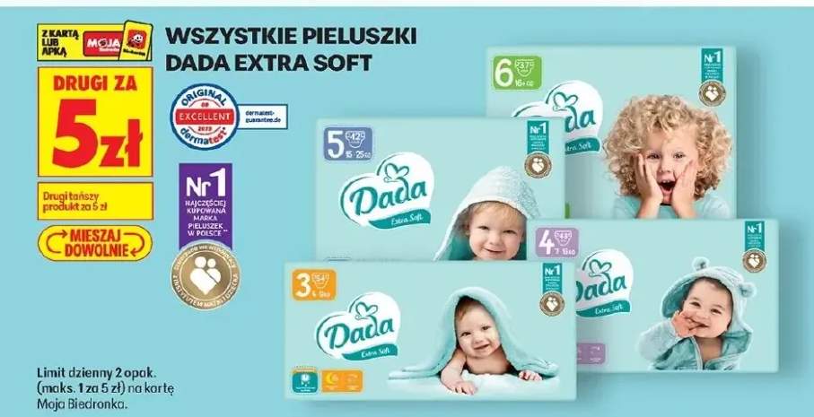 Pieluszki Extra Soft rozmiar 3