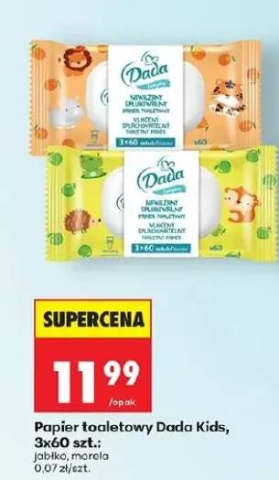 Papier toaletowy Kids jabłko, morela