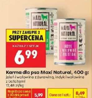 Karma dla psa jeleń i wołowina z żurawiną, indyk i wołowina z batatami