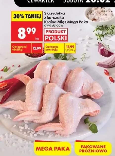 Skrzydełka z kurczaka Mega Paka