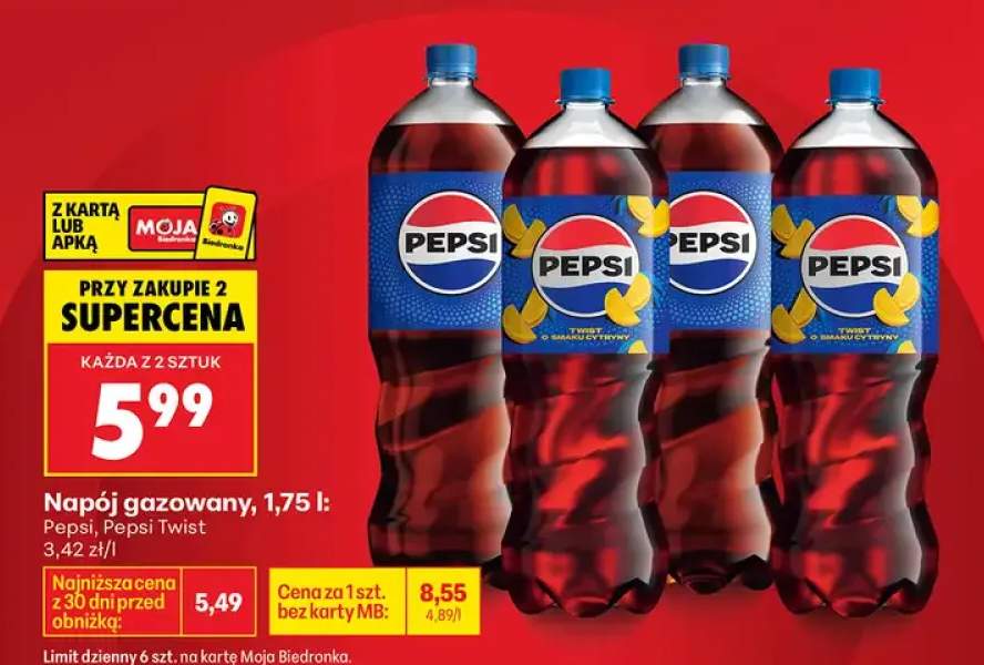 Napój gazowany Pepsi Twist