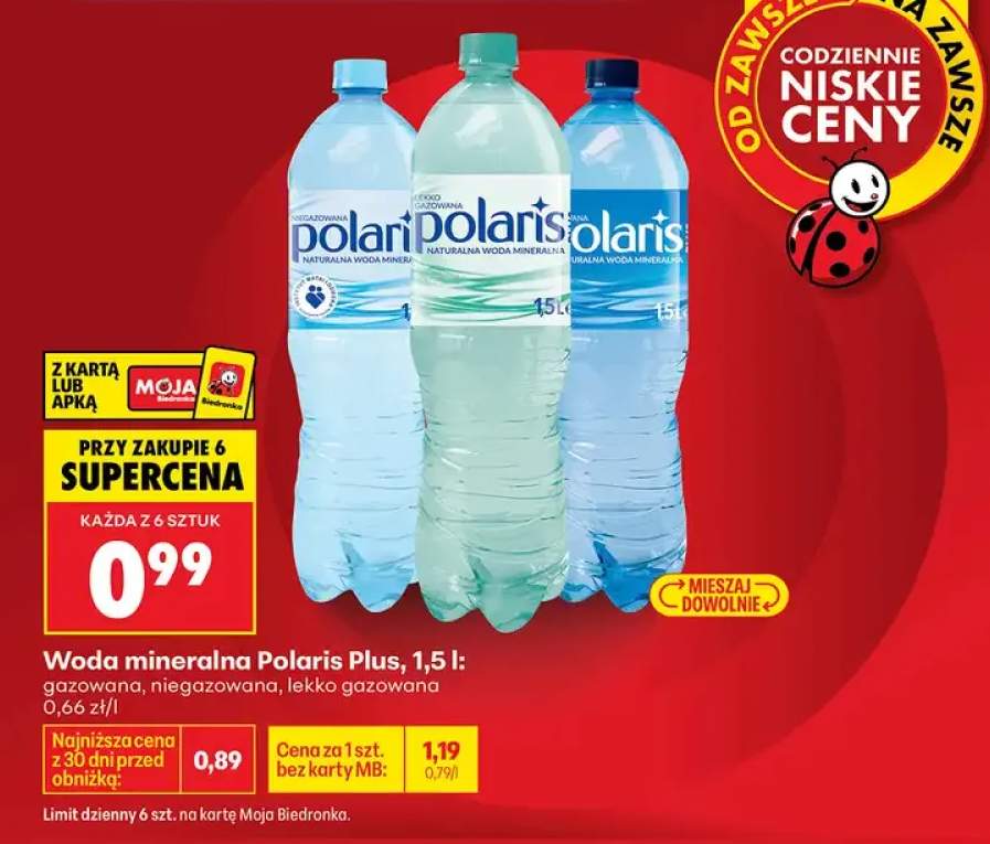 Woda mineralna lekko gazowana