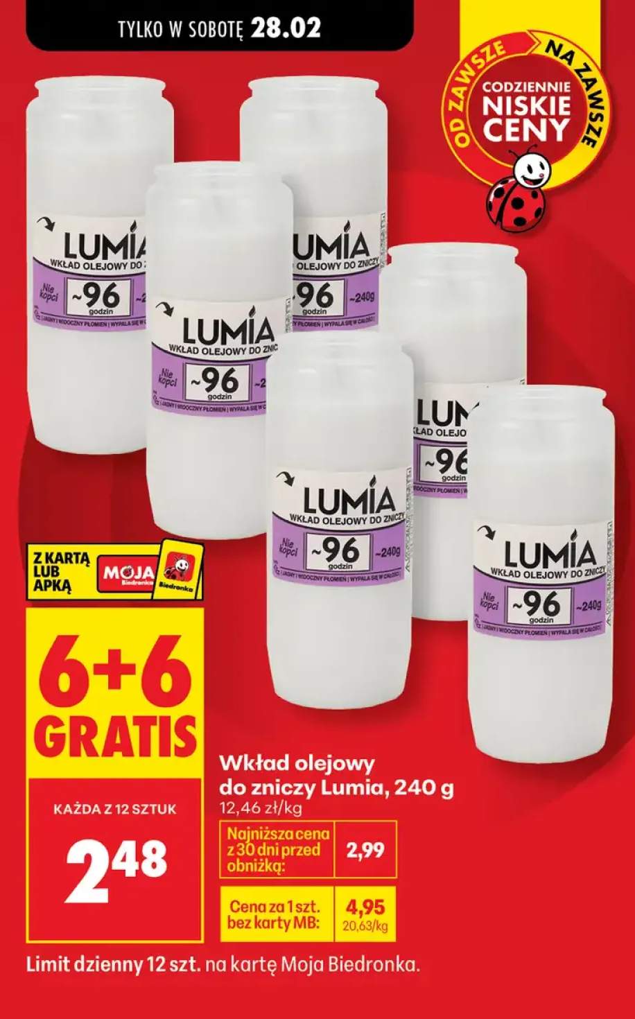 Wkład olejowy do znicza