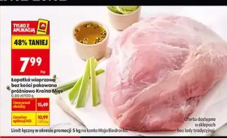 Łopatka wieprzowa bez kości polewana sosem Krajna Kujaw