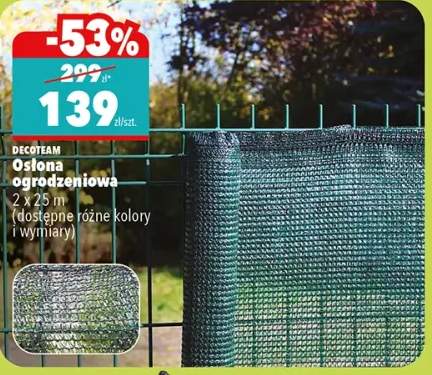 osłona ogrodzeniowa