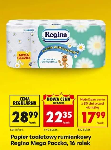 Papier toaletowy rumiankowy Mega Paczka 16 rolek