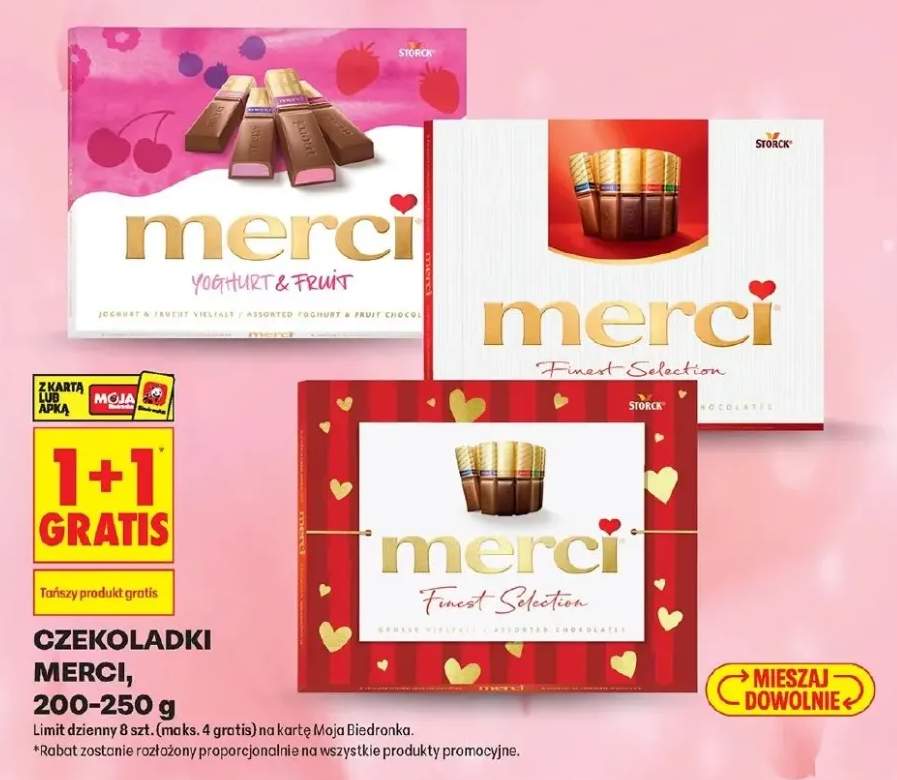 Czekoladki 1+1 GRATIS