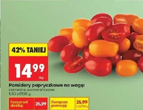 Pomidory papryczkowe na wagę czerwone