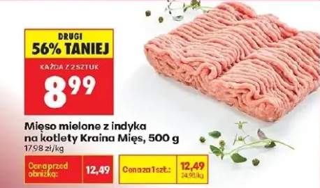 Mięso mielone z indyka na kotlety Kraina Mięs