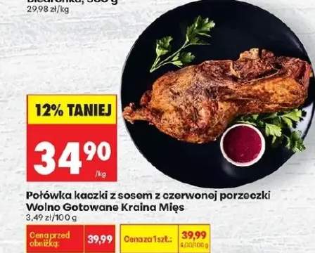 Półówka kaczki z sosem z czerwonej porzeczki Wolno Gotowane Mięs