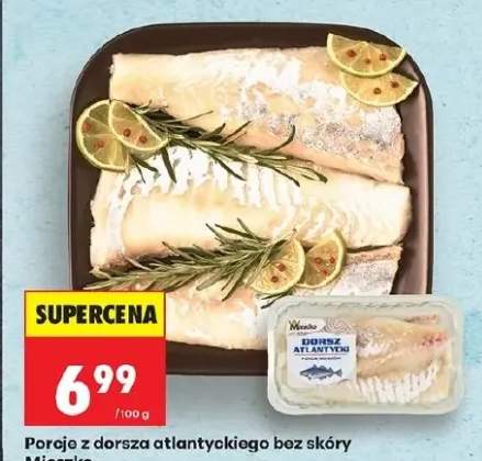 Porcje z dorsza atlantyckiego bez skóry