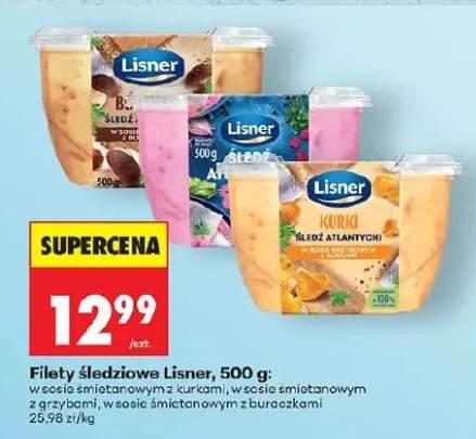 Filety śledziowe w sosie śmietanowym z kurkami