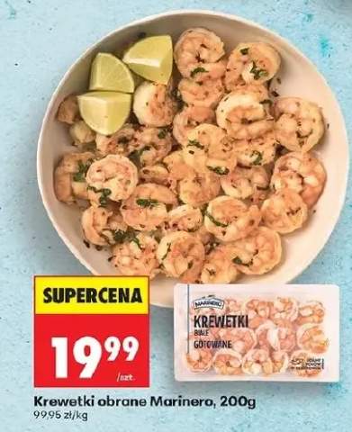 Krewetki obrane białe gotowane