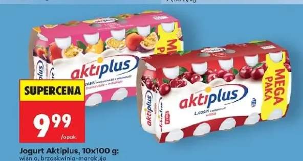 Jogurt wiśnia, brzoskwinia-marakuja