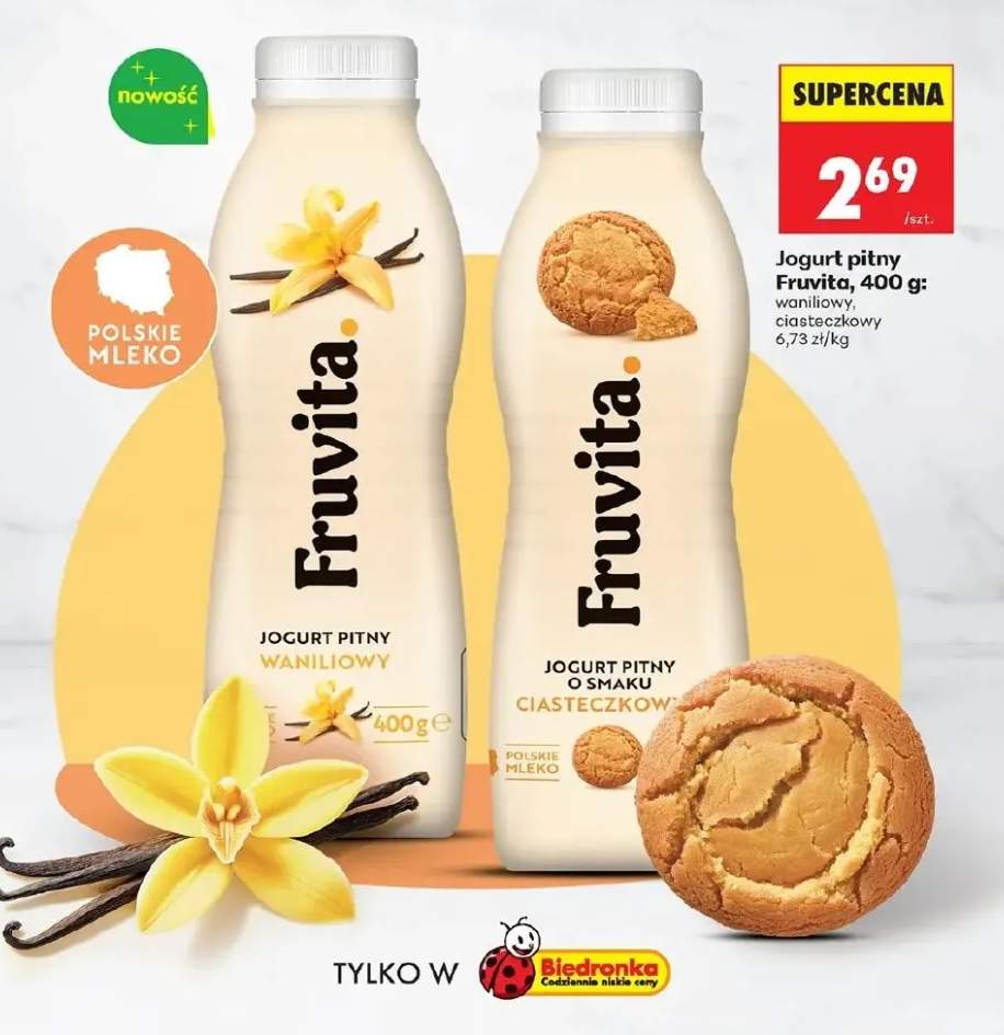 Jogurt pitny waniliowy