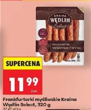 Frankfurterki myśliwskie z szynki