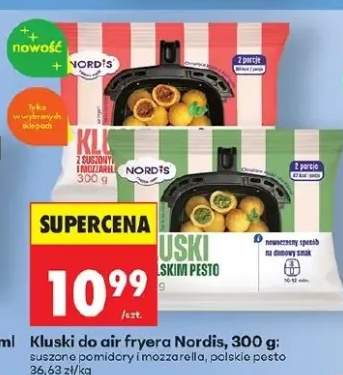 Kluski do air fryera suszone pomidory i mozzarella
