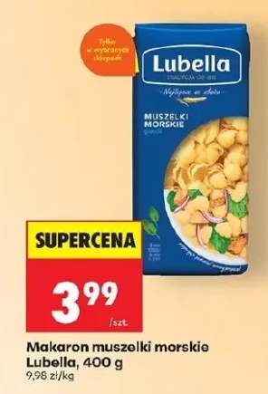 Makaron muszelki morskie