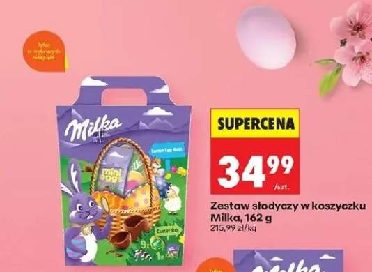 Zestaw słodyczy w koszyczku