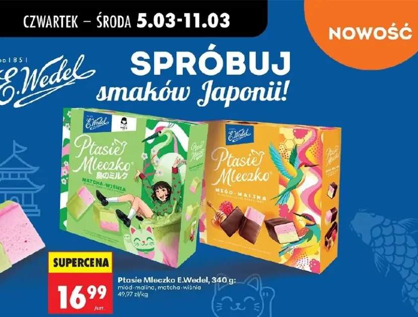 Ptasie mleczko matcha-wiśnia