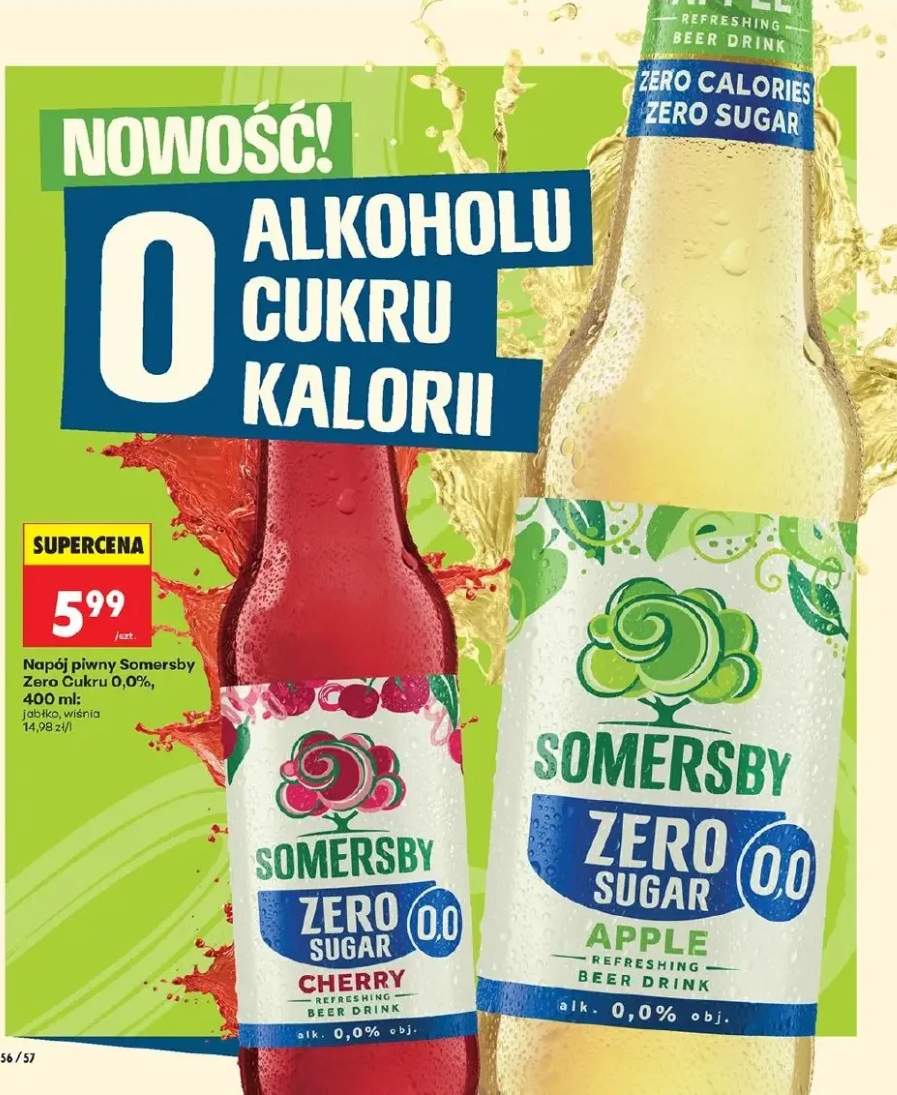 Napój piwny Zero Cukru 0,0% jabłko