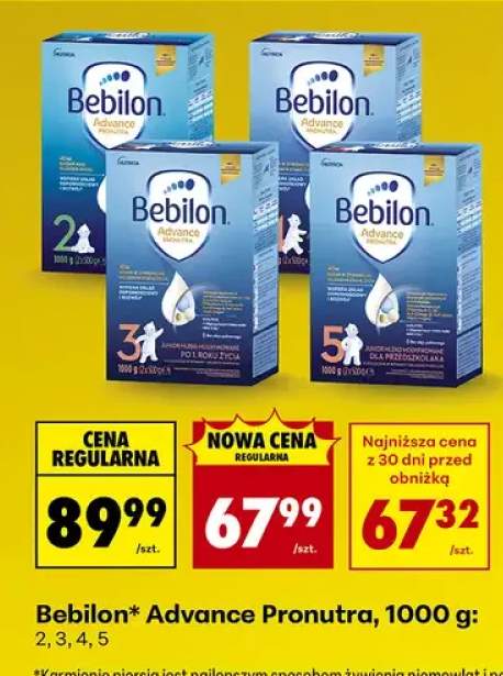 Mleko modyfikowane Advance Pronutra, 1000 g: 2, 3, 4, 5