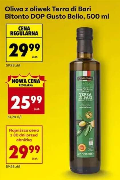 Oliwa z oliwek Terra di Bari Bitonto DOP Gusto Bello