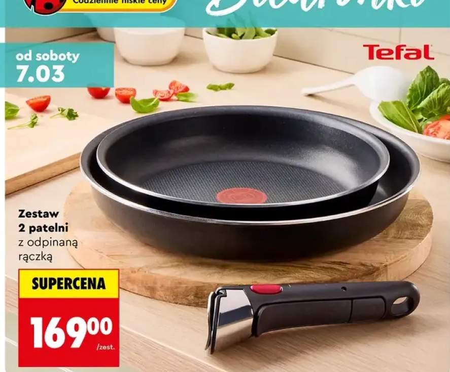 Zestaw 2 patelni z odpinaną rączką