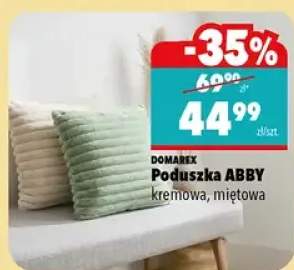 Poduszka Abby kremowa, miętowa