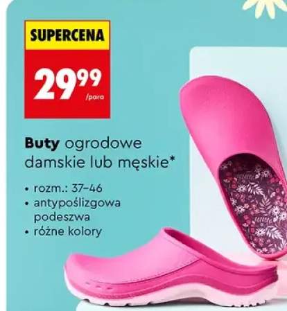 Buty ogrodowe damskie lub męskie