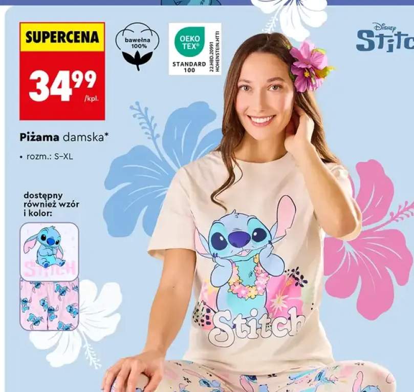 Piżama damska Stitch