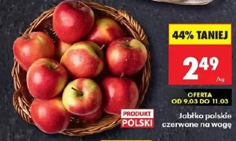 Jabłko polskie czerwone na wagę