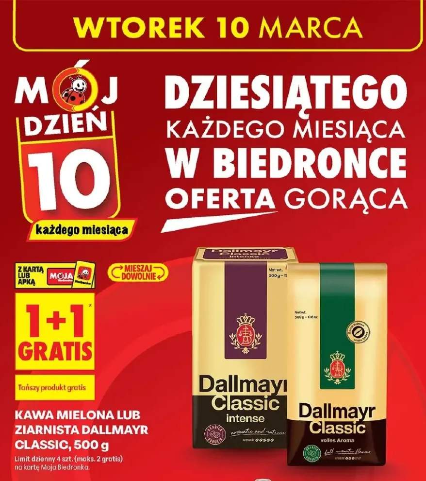 Kawa mielona lub ziarnista Classic, 500 g