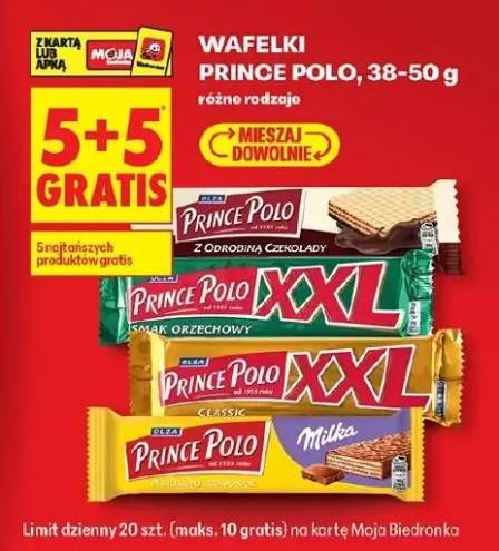 Wafelek z odrobina czekolady