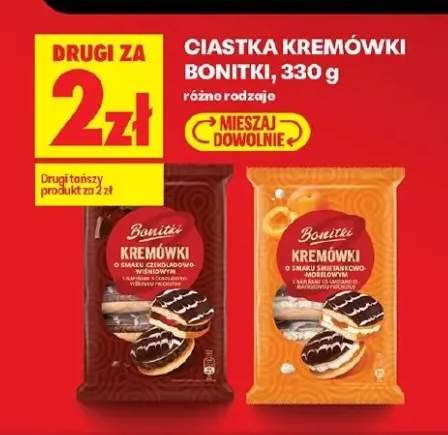 Ciastka kremówki czekoladowo-waniliowe