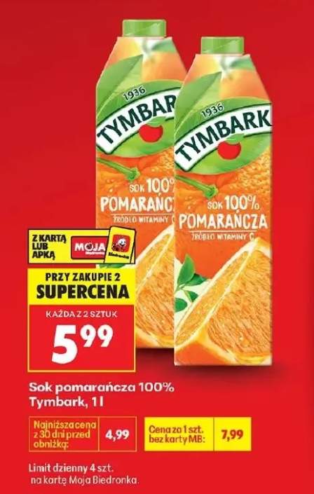 Sok pomarańcza 100%