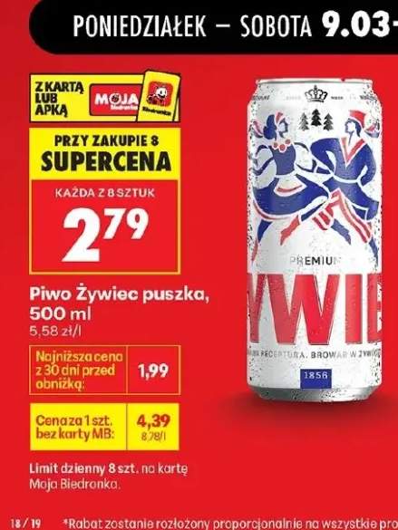 Piwo Żywiec puszka