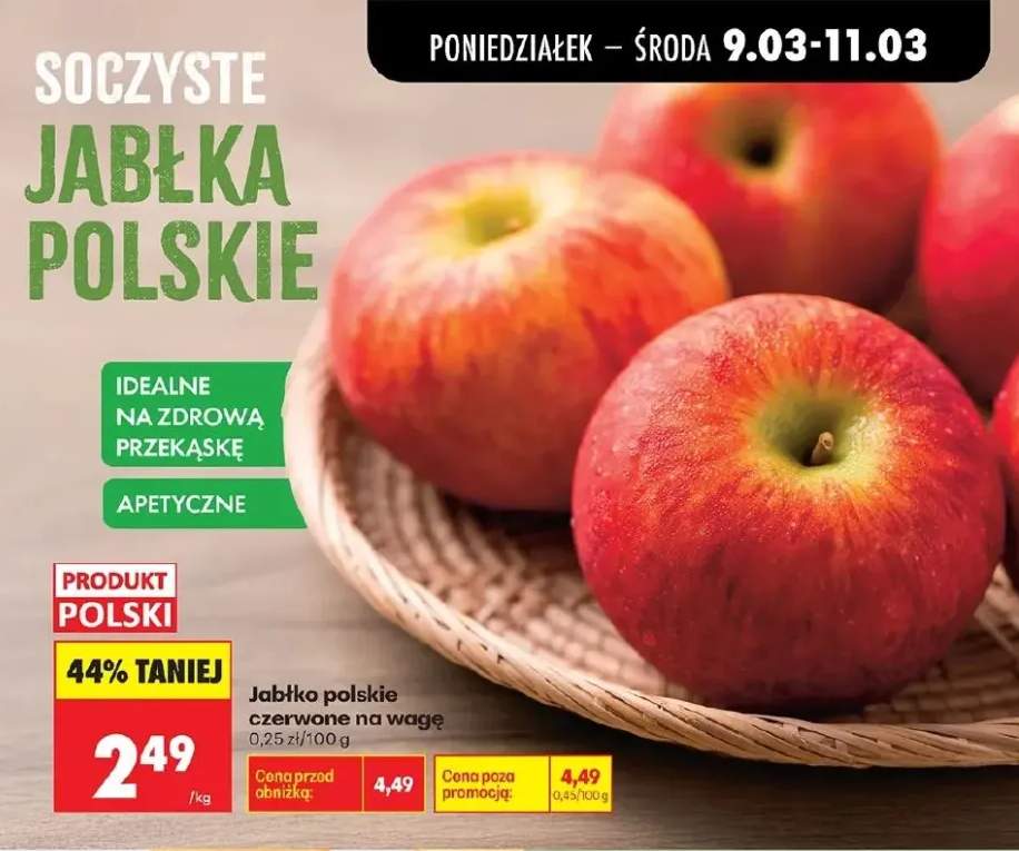 Jabłko polskie czerwone na wagę
