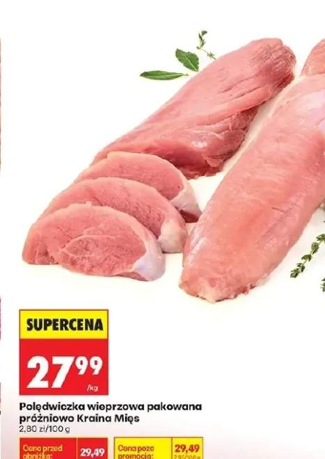 Polędwiczka wieprzowa pakowana próżniowo