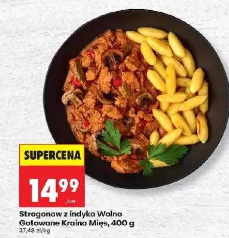 Strogonow z indyka Wolno Gotowane Kraina Mięs