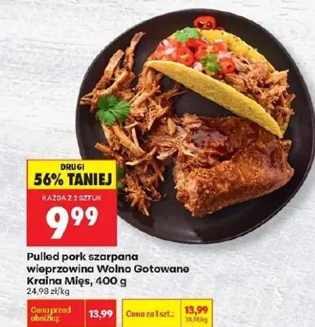 Pulled pork szarpana wieprzowina Wolno Gotowane Kraina Mięs