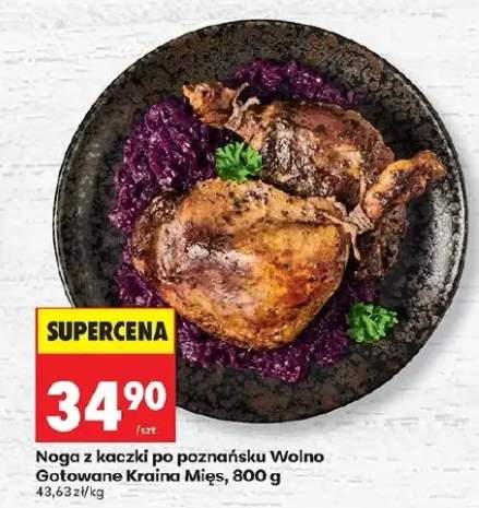 Noga z kaczki po poznańsku wolno gotowane kraina mięs