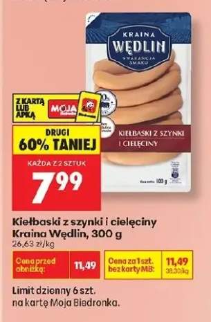 Kiełbaski z szynki i cielęciny