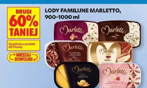 Lody familijne różne smaki