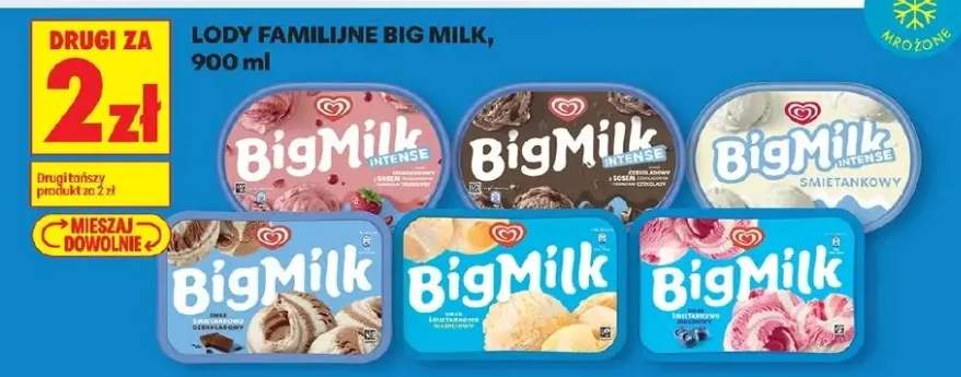 Lody familijne Intense smak truskawkowy