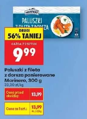Paluszki z fileta z dorsza panierowane