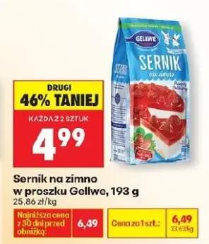 Sernik na zimno w proszku