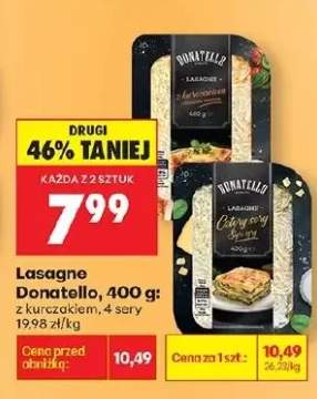Lasagne z kurczakiem, 4 sery