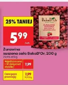 Żurawina suszona cała